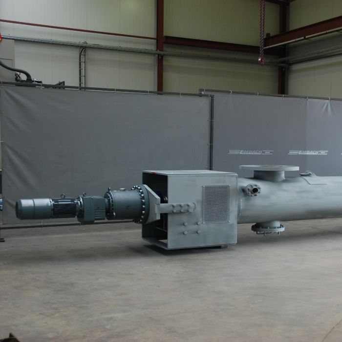 Rohrschneckenwärmetauscher - Fördergut Eisenerz